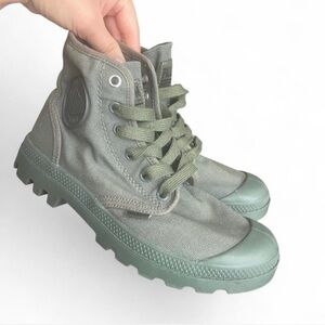 Palladium Olive Canvas High-Tops
